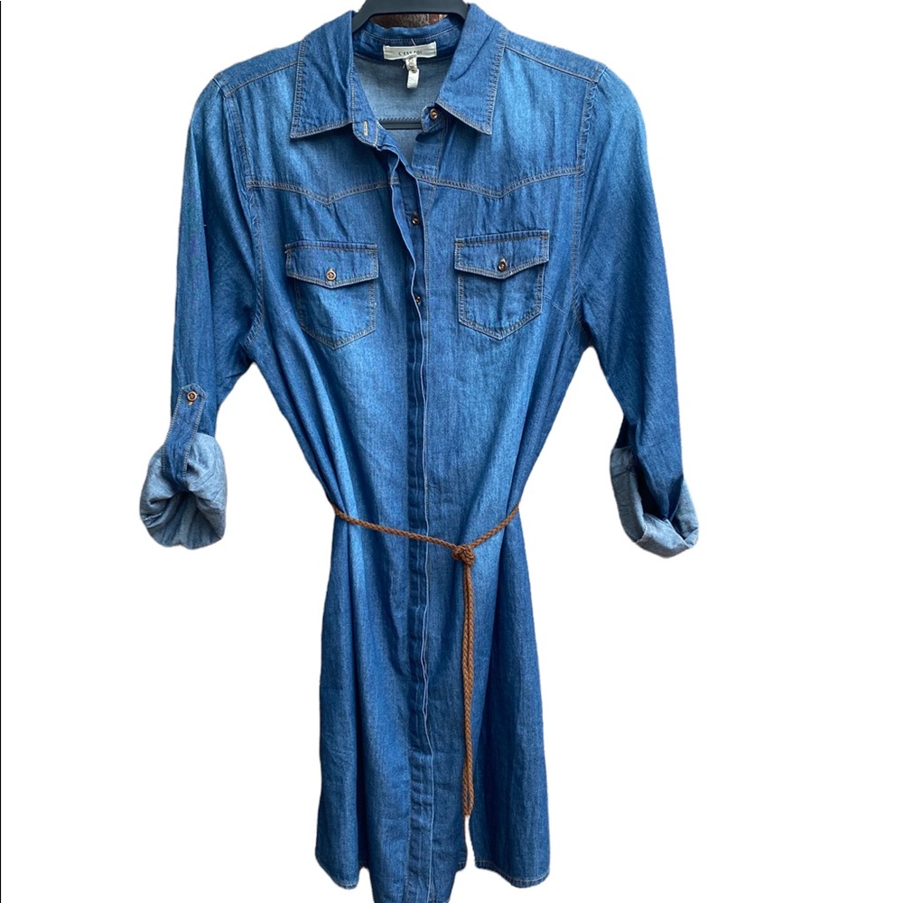 Denim Long Sleeve Dress